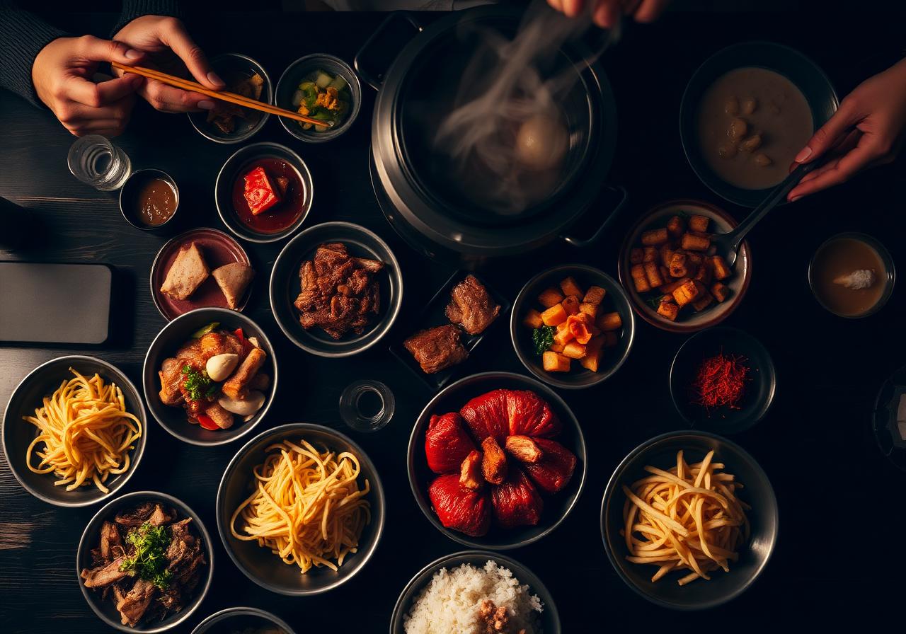 Asian BBQ Speisen